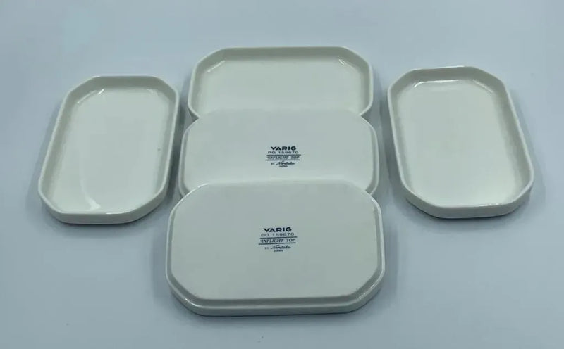 6 Porcelana Pires Travessa Varig Novo